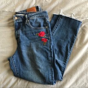 Embroidered Levi’s High Rise Skinny Jeans